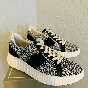 Dolce Vita Dolley Women's Sneaker, Black White Knit, Size 10,  Retro Style‎ NWT